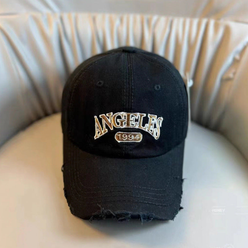 Women's Distressed Vintage-Style Adjustable Baseball Cap Stornfield