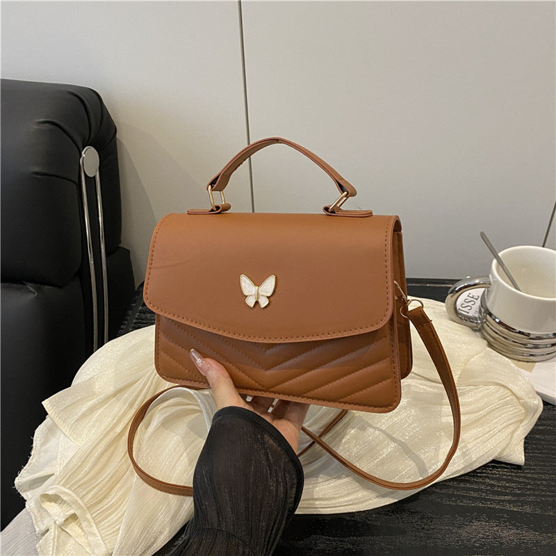 WoElegant Quilted Leather Satchel Bag Stornfield
