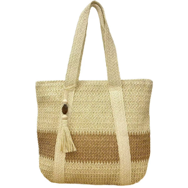 Generous shoulder bag made of natural material Stornfield