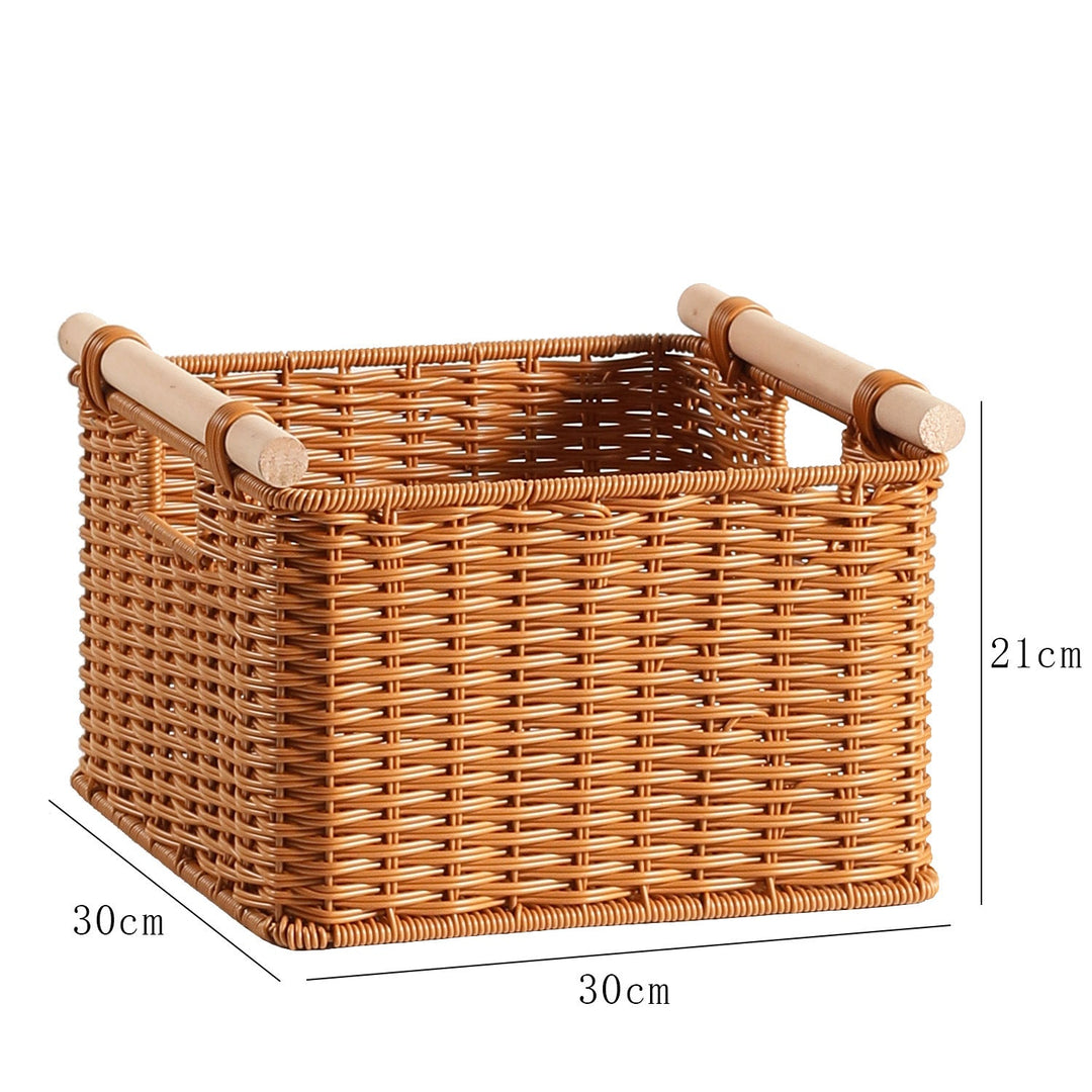 Decorative Woven Storage Basket with Handles Stornfield