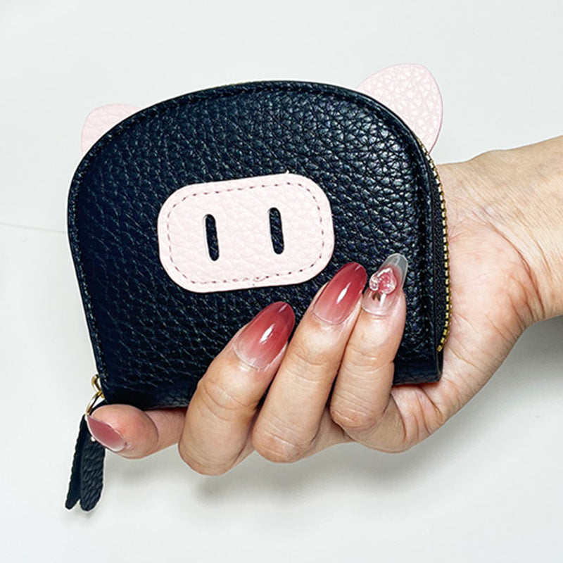 Playful Pig-Themed Coin Purse