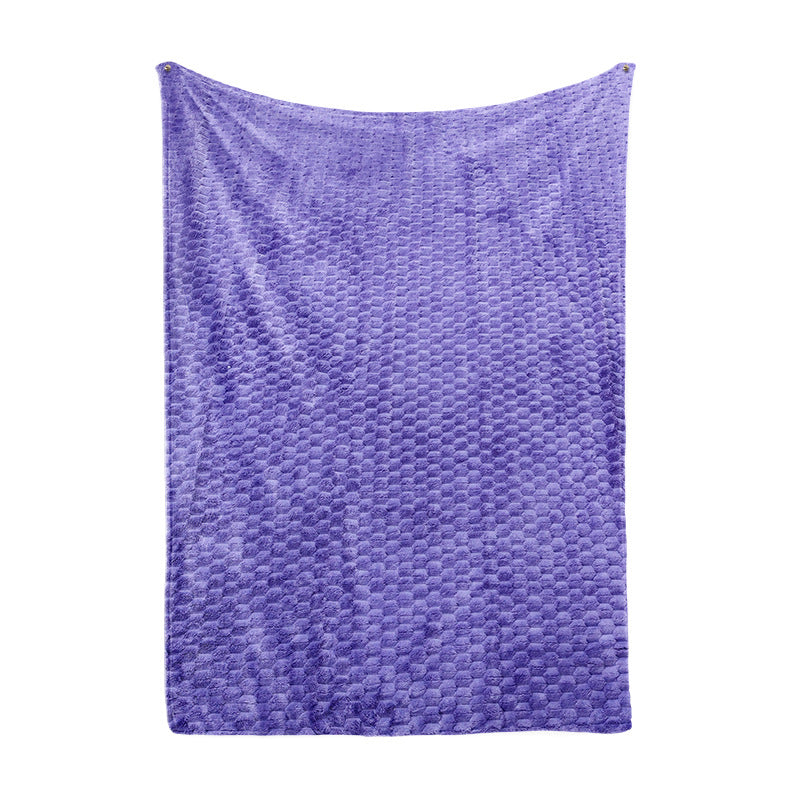 Ladies Cozy Microfiber Quick Change Blanket in Modern Checkered Pattern Stornfield