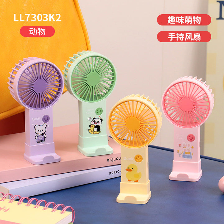 Ladies portable hand fan in playful bunny design Stornfield
