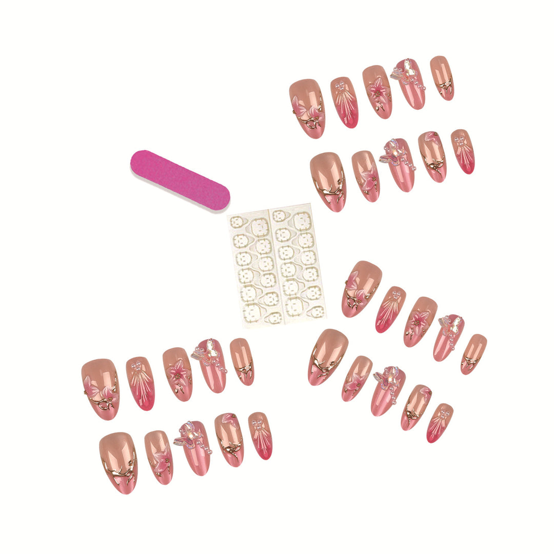 Floral Art Press-On Nail Set  1790956094