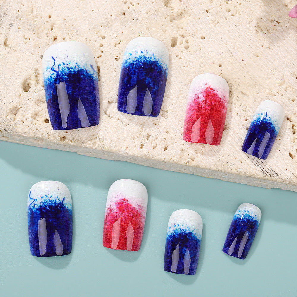 Art nails in creative gradient colors Stornfield