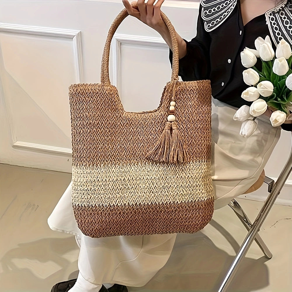 Exclusive and Handmade Beach Bag with Fringes Stornfield