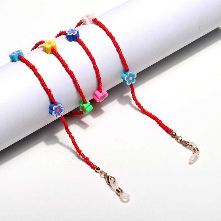 Decorative Flower Beaded Eyewear Chain Stornfield