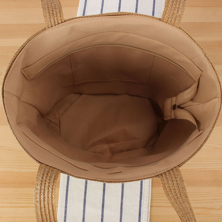 Stylish Woven Tote Bag with Elastic Shoulder Straps Stornfield