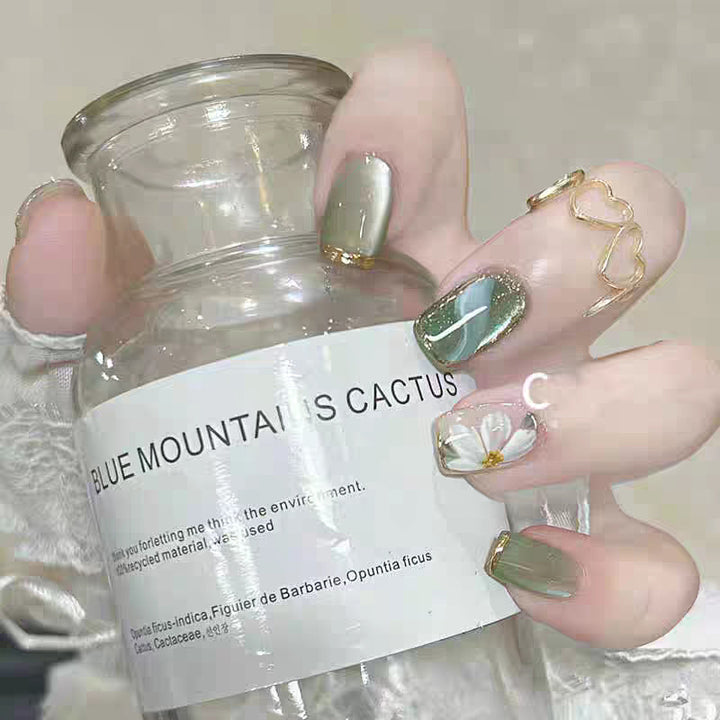 Acrylic Square Press-On Nail Set Stornfield