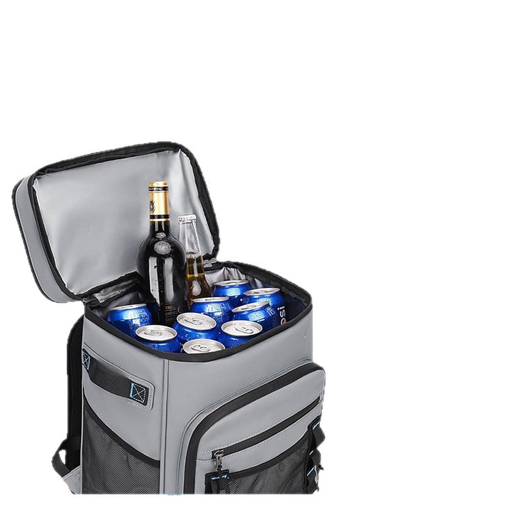 Unisex nan insulated backpack cooler with sturdy bottom, water-repellent surface and multiple outer pockets Stornfield
