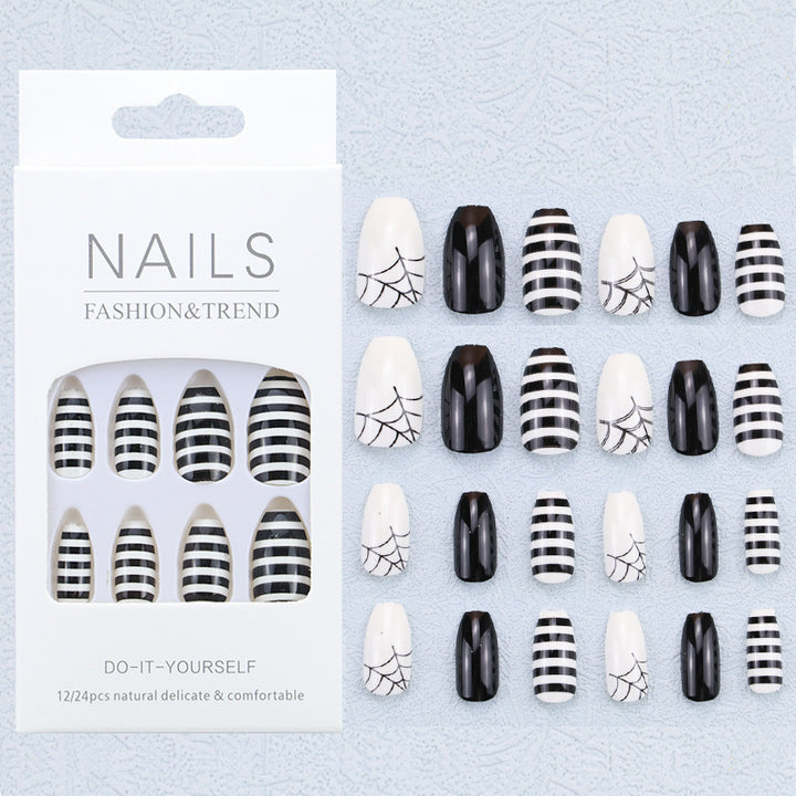 Artistic Graphic Press-On Nail Set Stornfield