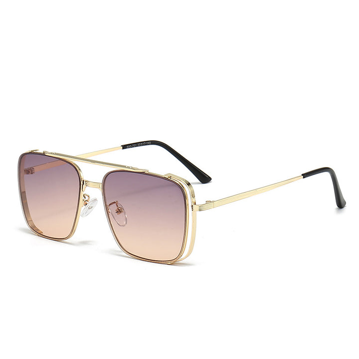 Women's fashionable square sunglasses with elegant metal frame Stornfield