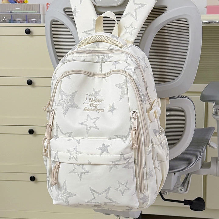 Stylish Star-Embellished School Backpack Stornfield
