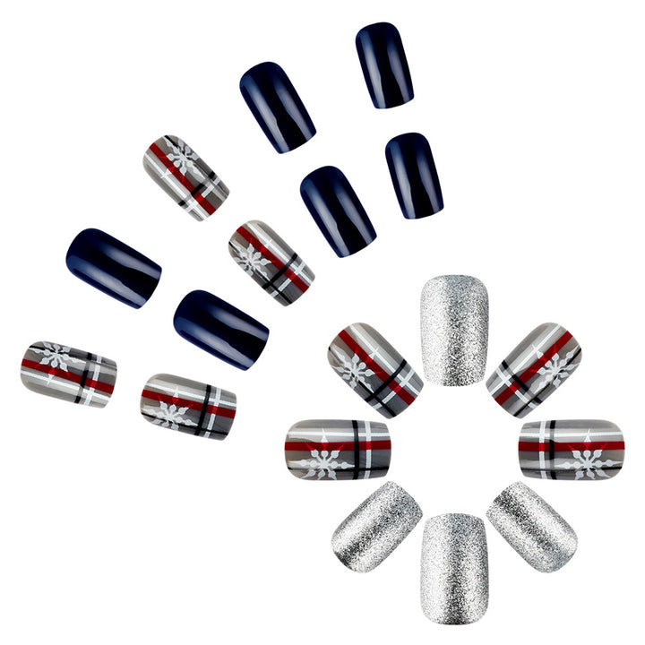 Elegant Textured Press-On Nails Stornfield