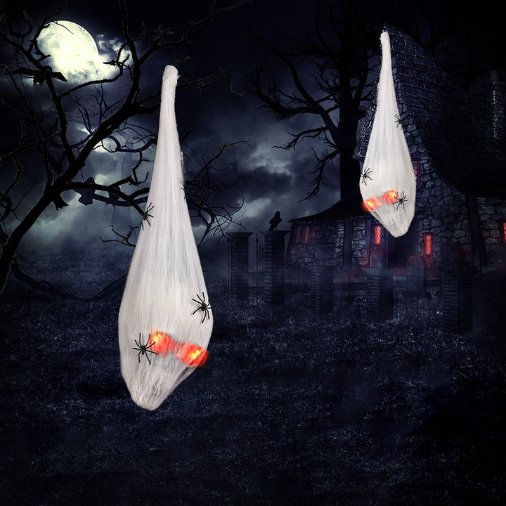 Creepy Hanging Ghost Decoration with Glowing Eyes Stornfield