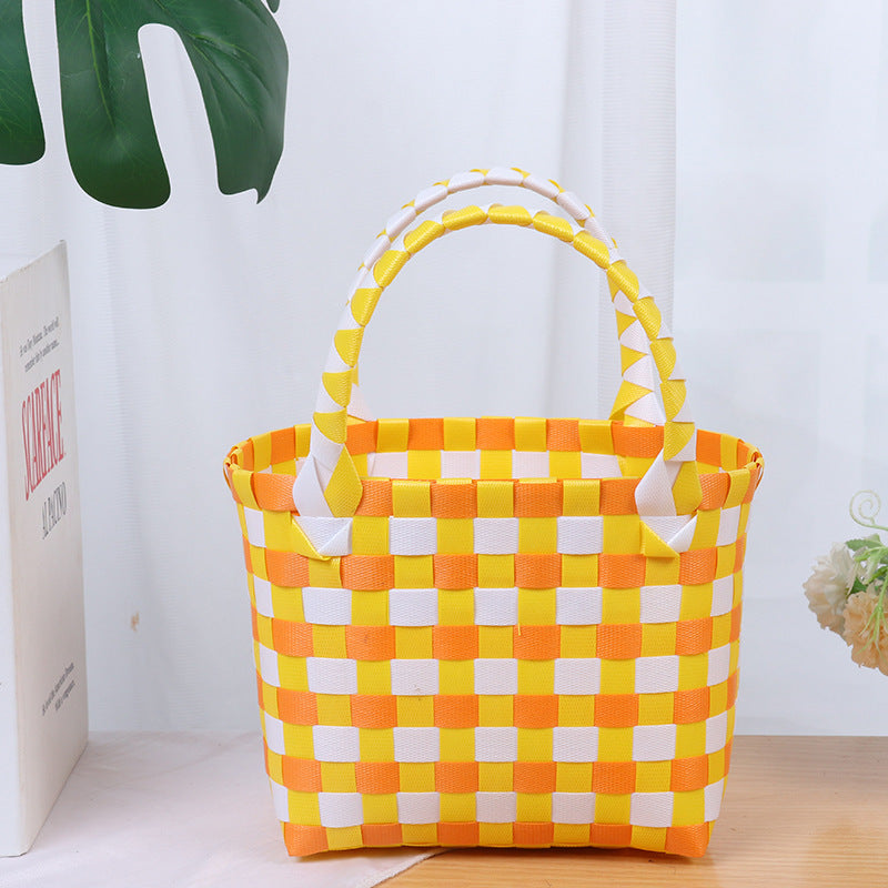 Colorful woven shopping bag Stornfield