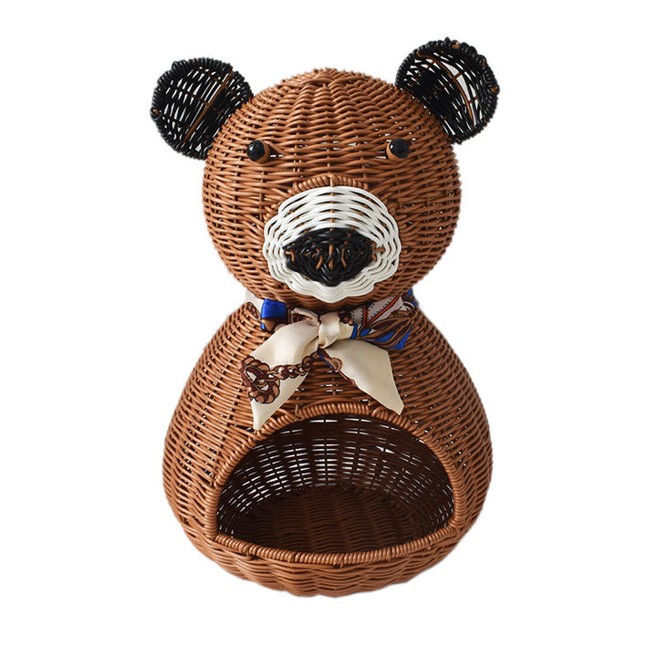 Cute Bear-Shaped Decorative Storage Basket Stornfield