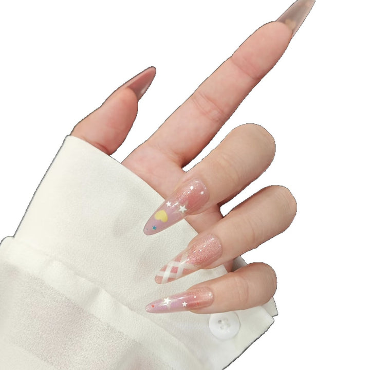Playful art nails with shimmering designs and 3D applications Stornfield