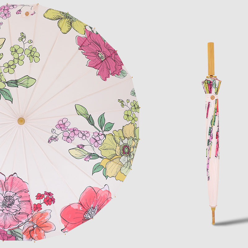 Women's Foldable Sun Shade Umbrella with Artistic Design Stornfield