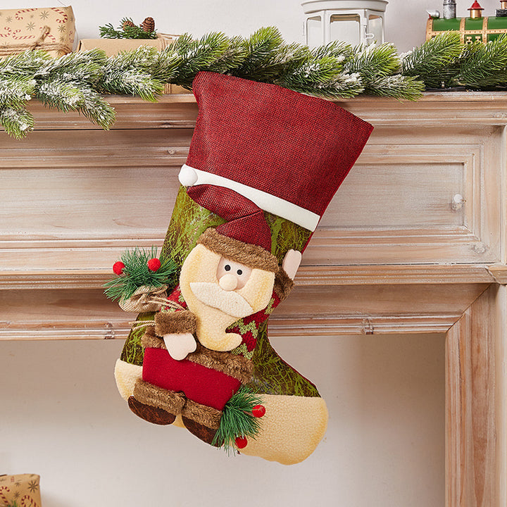 Festive Christmas stocking with nostalgic design Stornfield