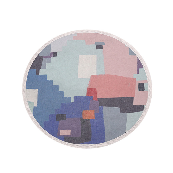 Round Decorative Living Room Carpet with Modern Geometric Pattern Stornfield