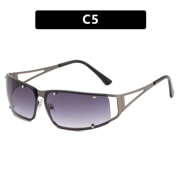 Women's fashionable sunglasses with futuristic design and exquisite metal frame Stornfield