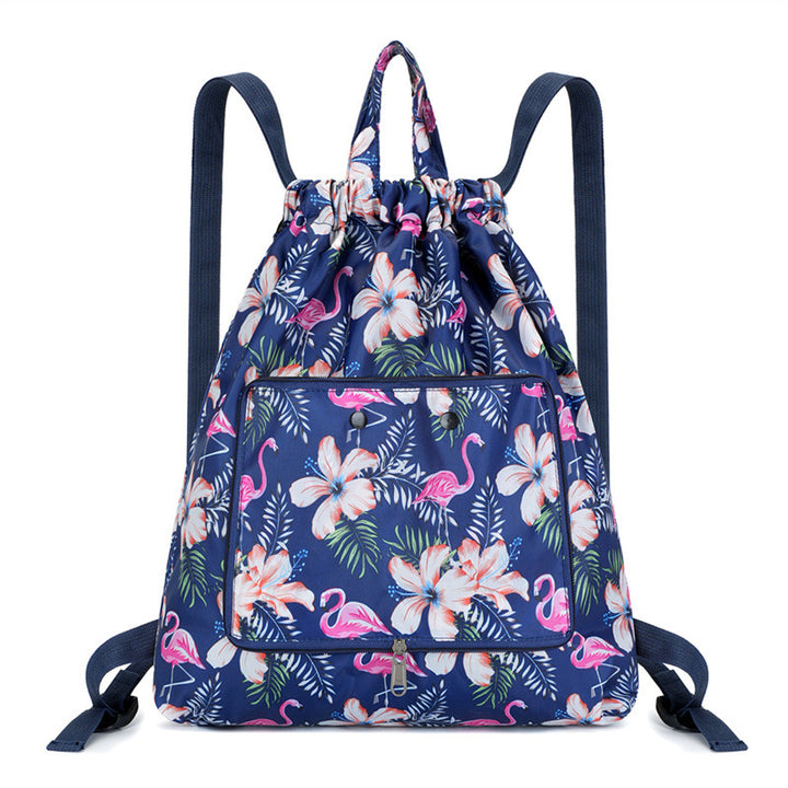 Lightweight Floral Drawstring Backpack Stornfield