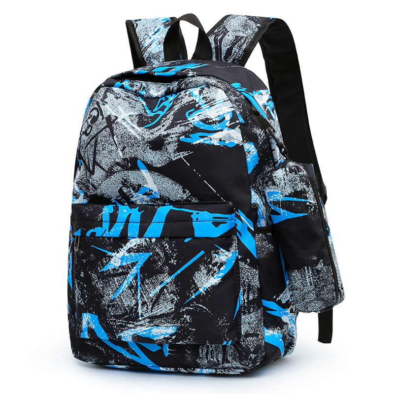 Graffiti Print Multi-Functional Backpack Set Stornfield