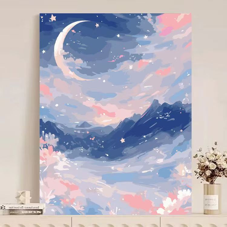 Abstract Mountain Landscape Canvas Art Stornfield
