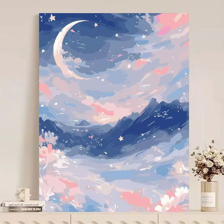Abstract Mountain Landscape Canvas Art Stornfield