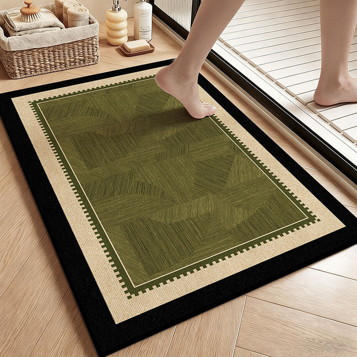 Vintage Botanical Floral Bath Mat