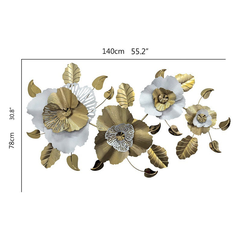 Decorative Metal Flower Wall Sculpture Stornfield