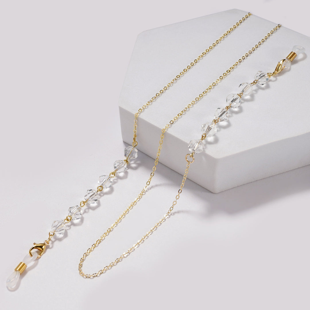 Elegant Crystal-Studded Eyewear Chain Stornfield