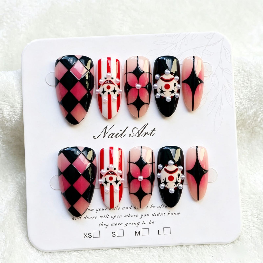 Whimsical Artistic Press-On Nail Set Stornfield