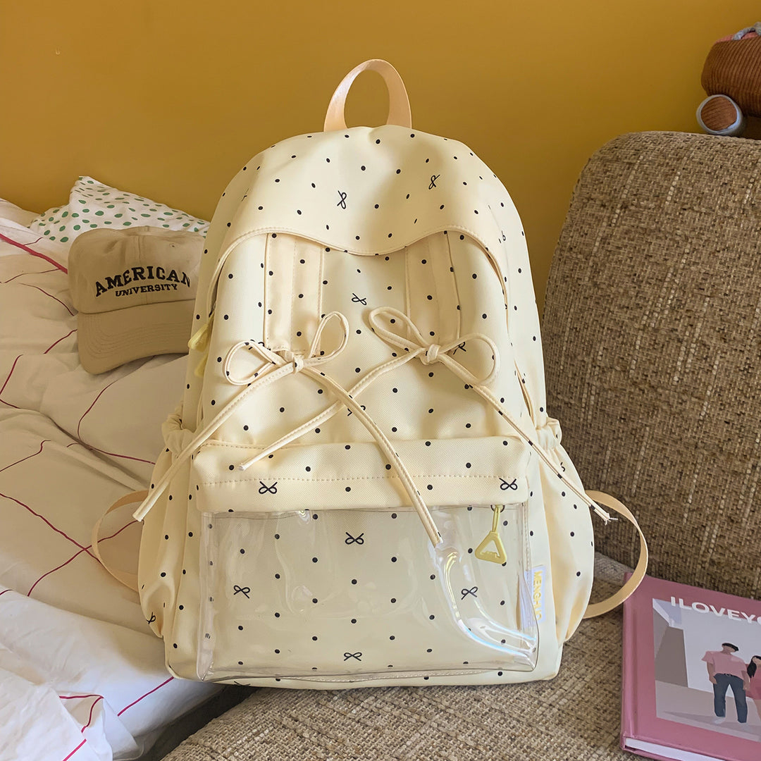 Stylish Polka Dot Pattern Backpack Stornfield
