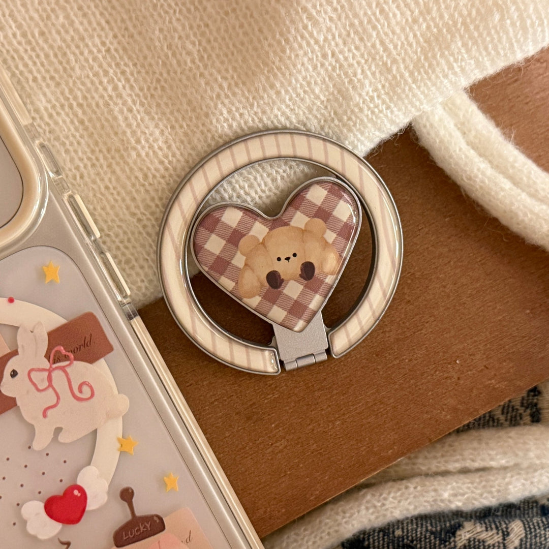 Playful smartphone finger holder with bear motif Stornfield