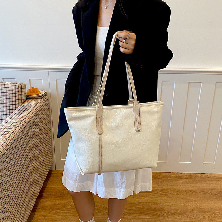 Glossy Patent Leather Tote