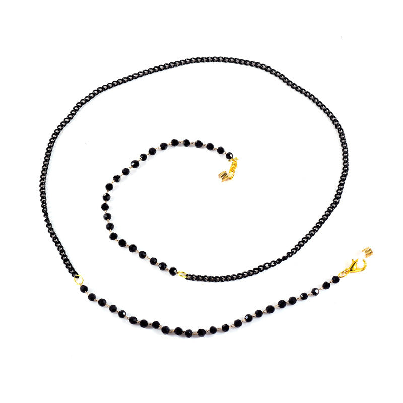 Pearl glasses chain with crystalline shine Stornfield