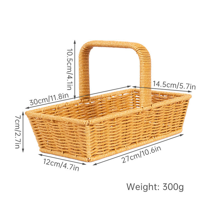 Handcrafted Wicker Storage Caddy Stornfield