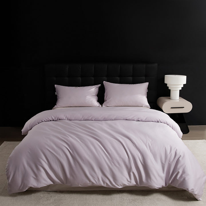 Silky Microfiber Hotel-Style Duvet Cover Set with Envelope Pillowcases and Hidden Zipper