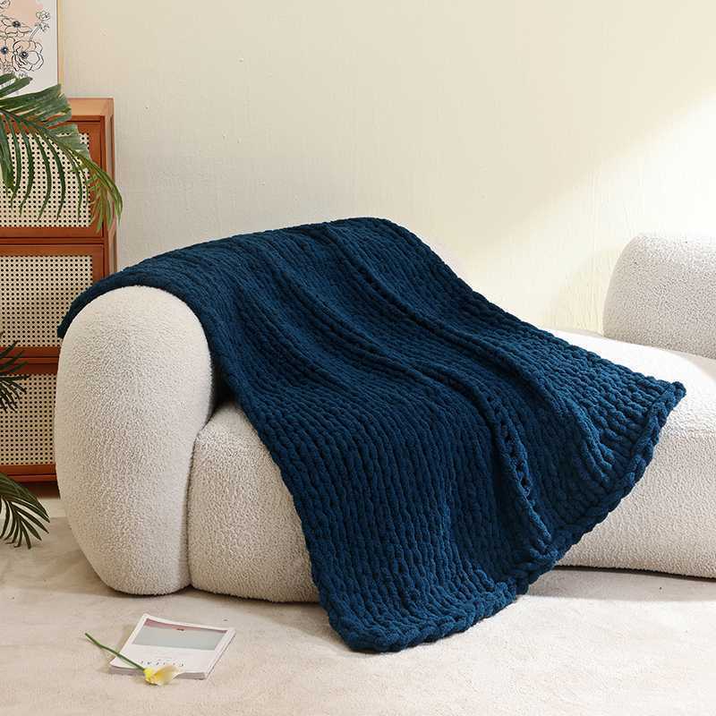 Cozy Knit Throw Blanket
