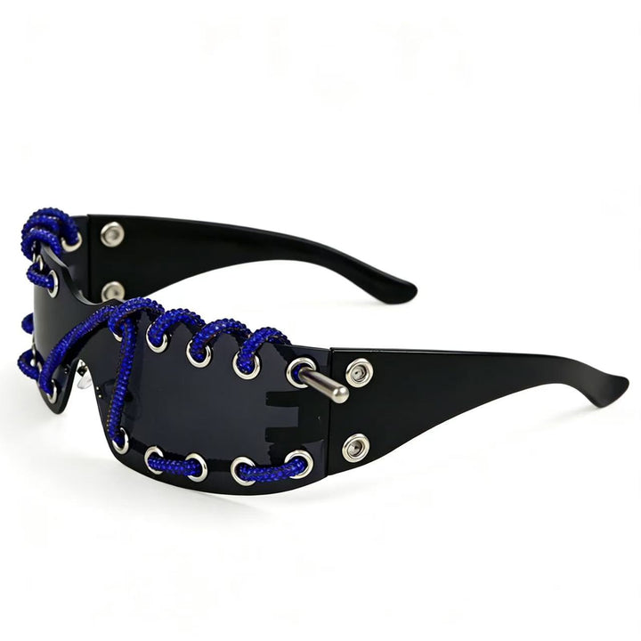 Women's sunglasses with unique lacing design Stornfield
