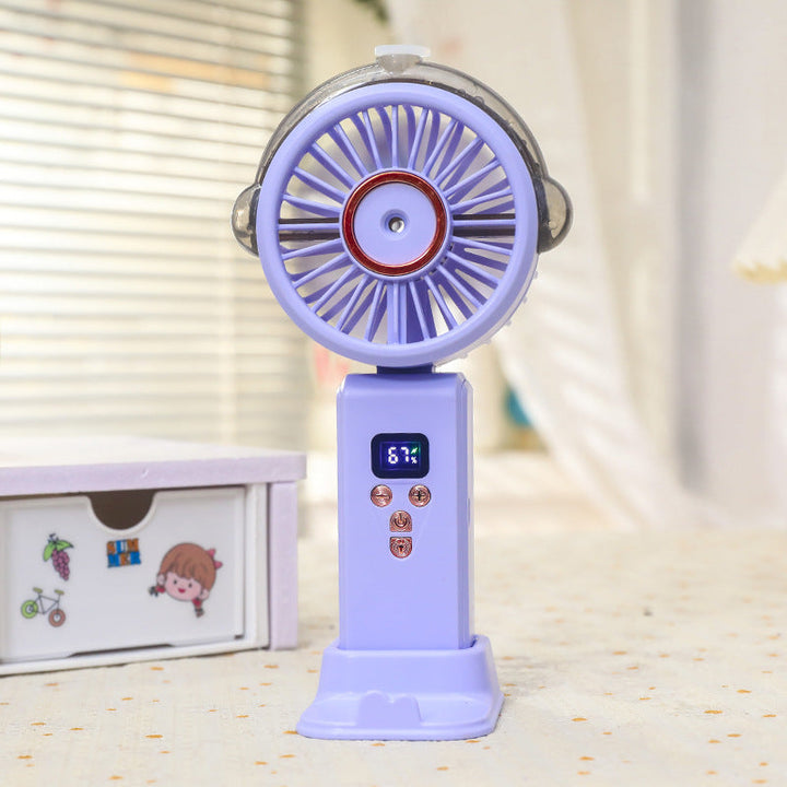 Women Portable Water Sprayer Fan with Digital Control Stornfield