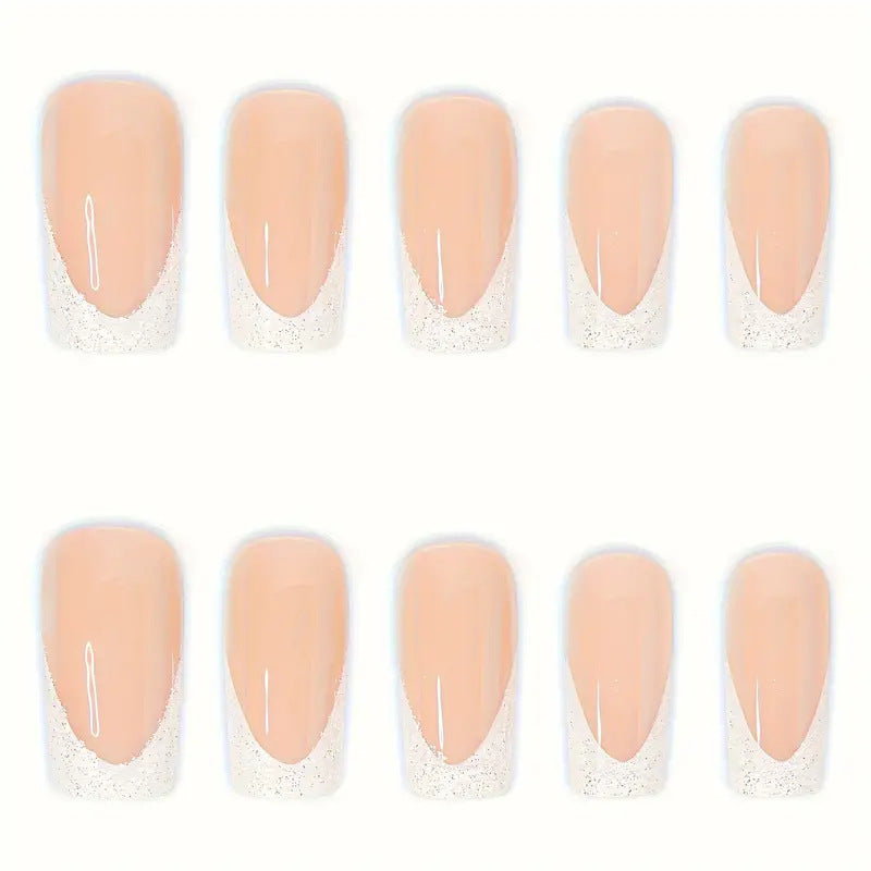 Decorative Glitter-Accent Press-On Nails Stornfield