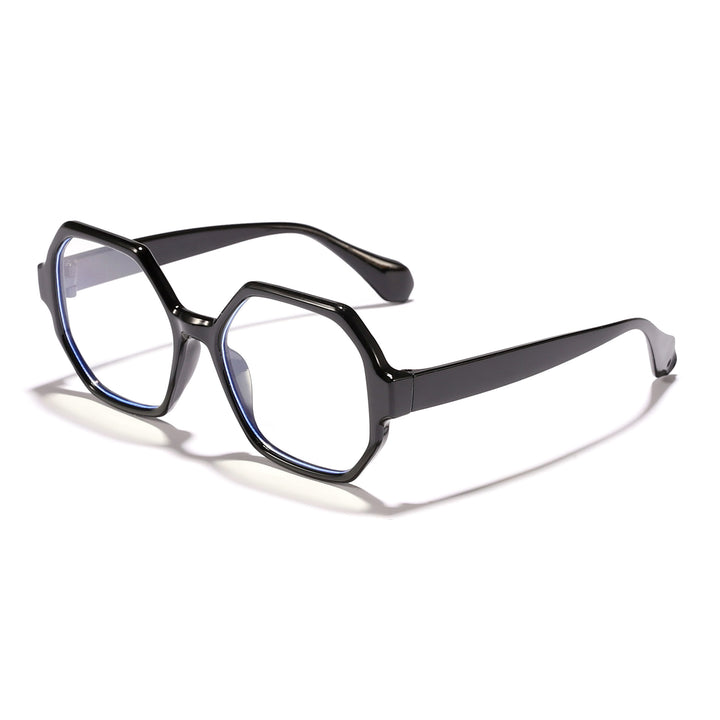 Women's fashionable sunglasses with hexagonal frame and UV protection Stornfield