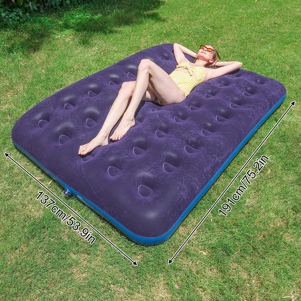 Ladies Inflatable Luxury Air Mattress with Soft Velours Surface Stornfield