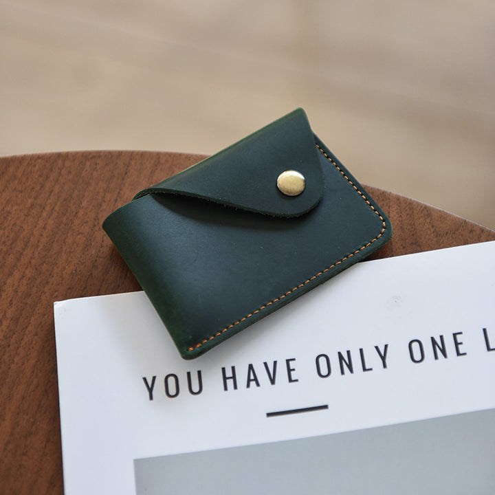 Premium Leather Buttoned Cardholder Stornfield