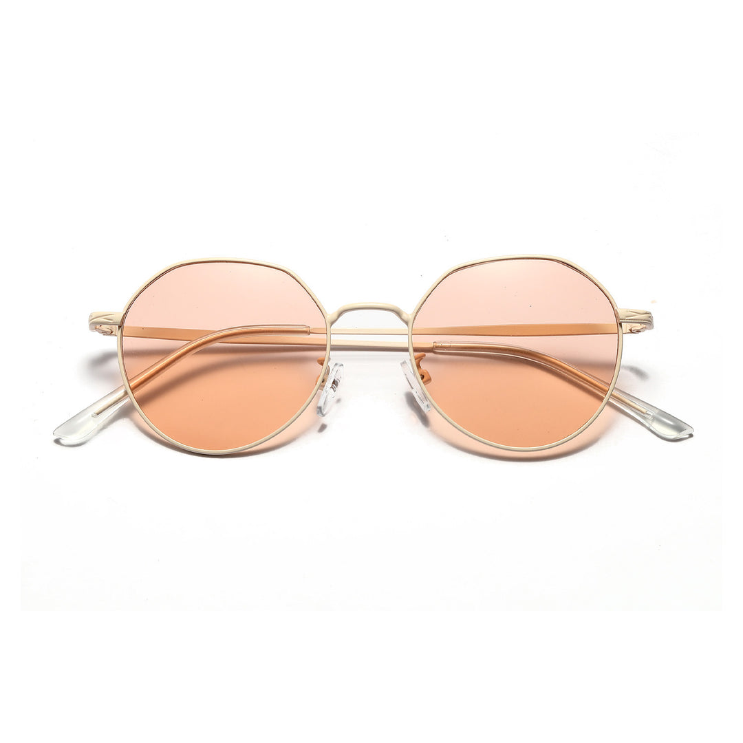 Women's round glasses with delicate metal frame Stornfield