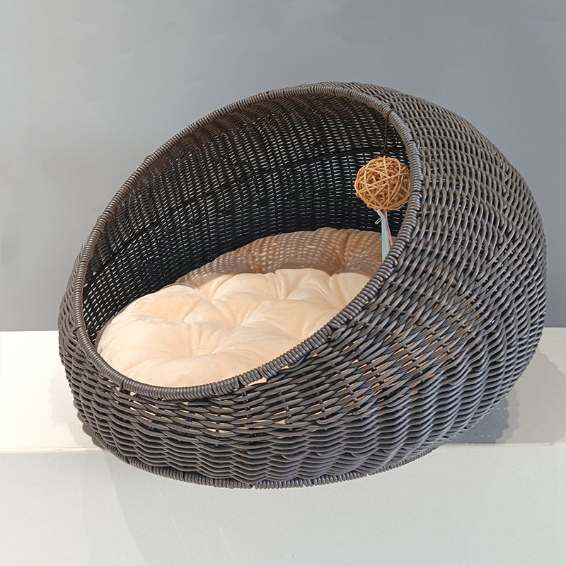 Cozy floor cushion in round design Stornfield