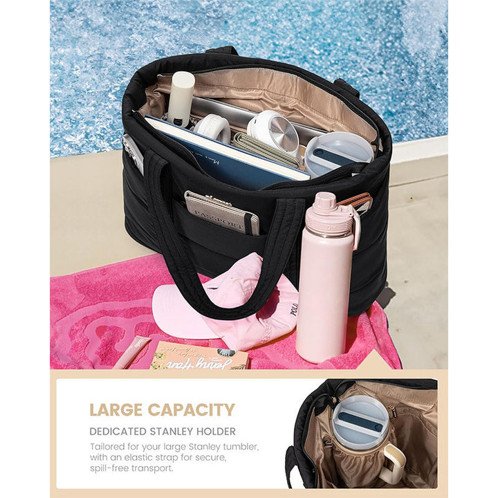 Padded tote bag with practical exterior pockets Stornfield